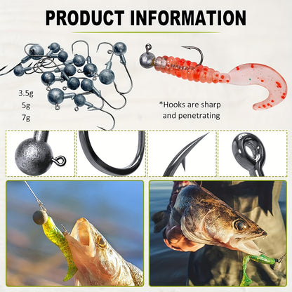 306-Piece Fishing Lure Accessories Kit with Tackle Box