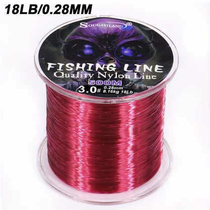 Ultra-Durable Nylon Fishing Line, Abrasion-Proof 547yds