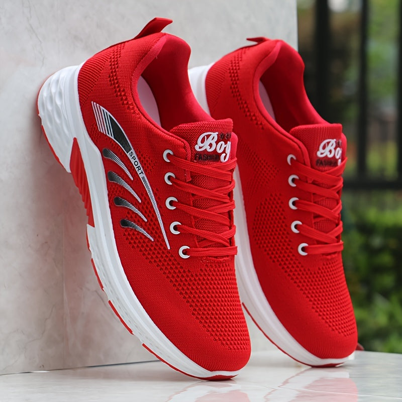 Breathable Low Top Striped Sneakers for Active Lifestyles