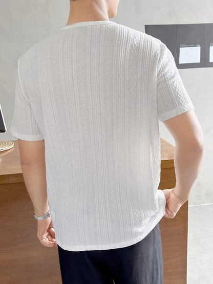 Fashion-forward V-neck Short Sleeve T-shirt for Summer Style