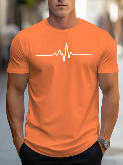 Men's Casual Graphic Print Short Sleeve T-shirt Summer Style