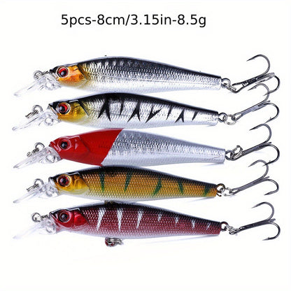 56pc Fishing Lures Set for Freshwater and Saltwater Anglers