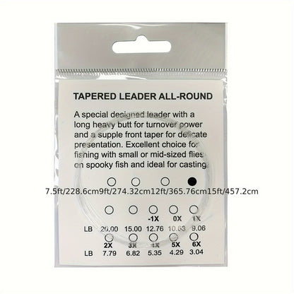 Tika Sports Nylon Tapered Leader Line for Precise Hook Setting