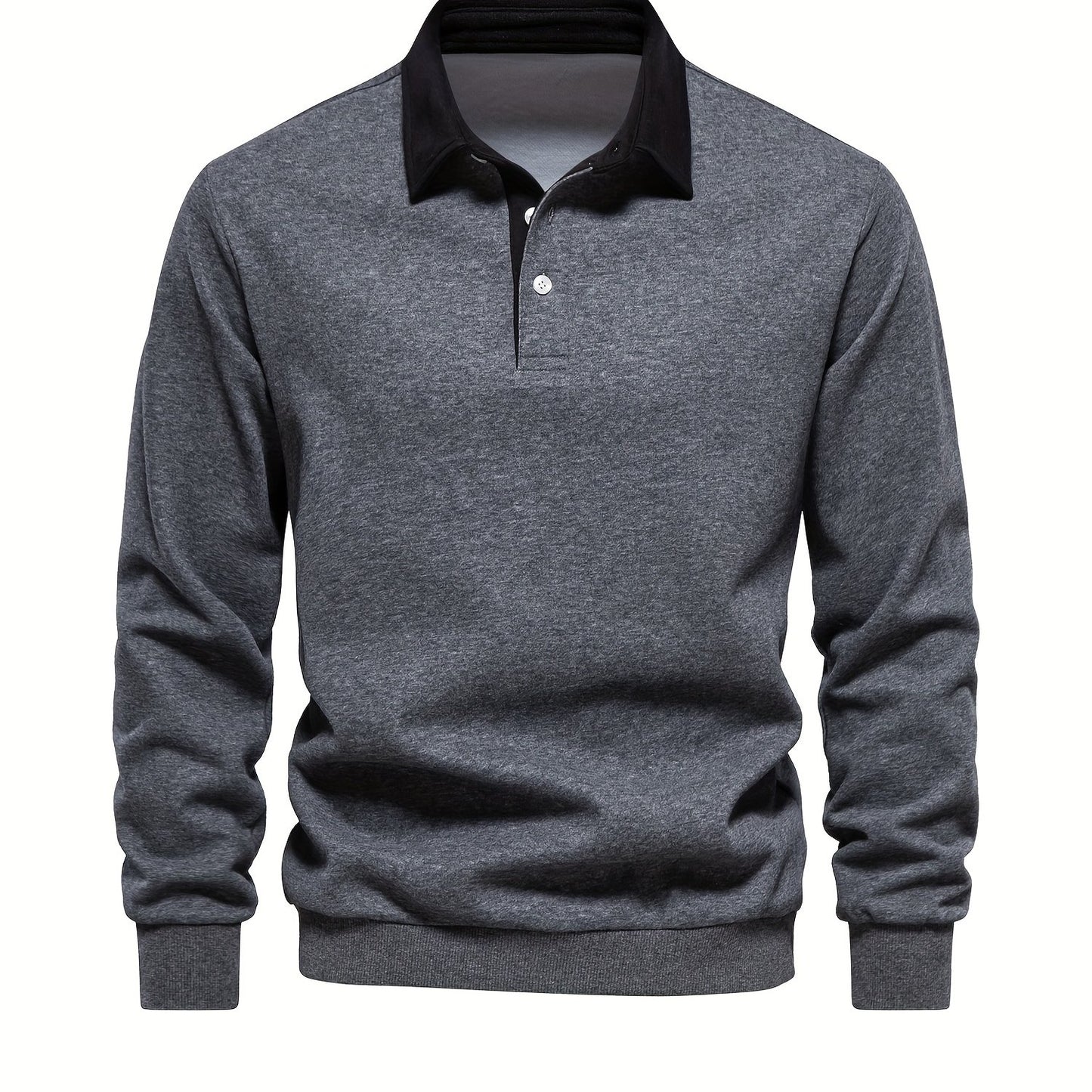 HookUpCo. Color Block Long Sleeve Pullover for Men