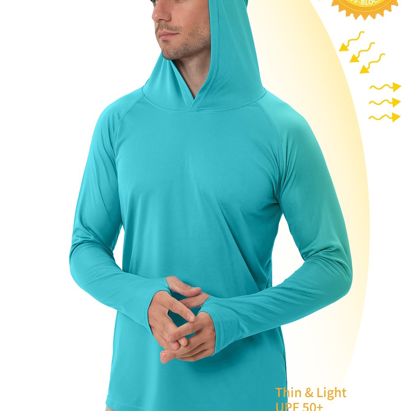 Lightweight UPF50+ Sun Protection Hoodie for Outdoor Activities