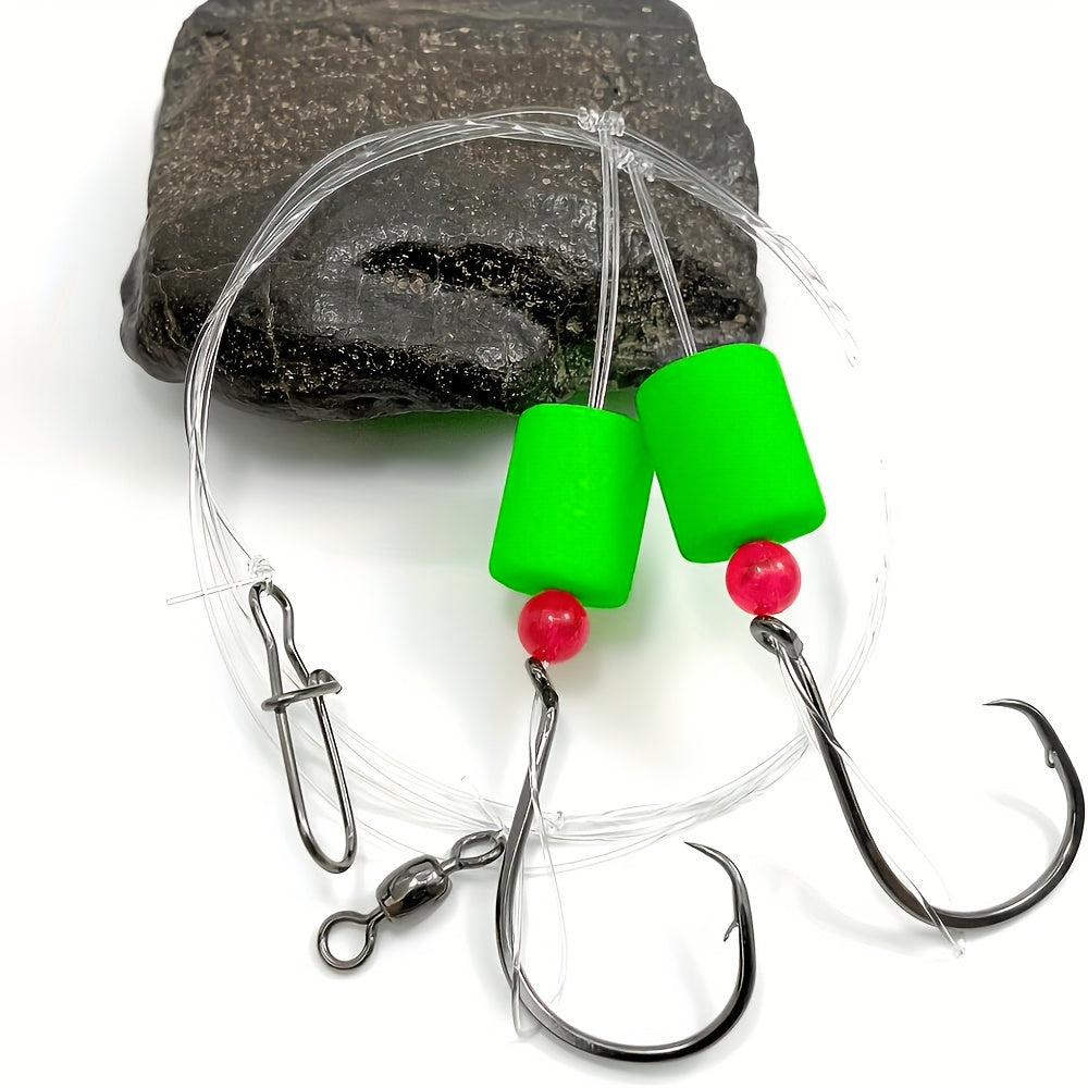 20pcs Fishing Float Rigs with Sharp Hooks for Saltwater Use