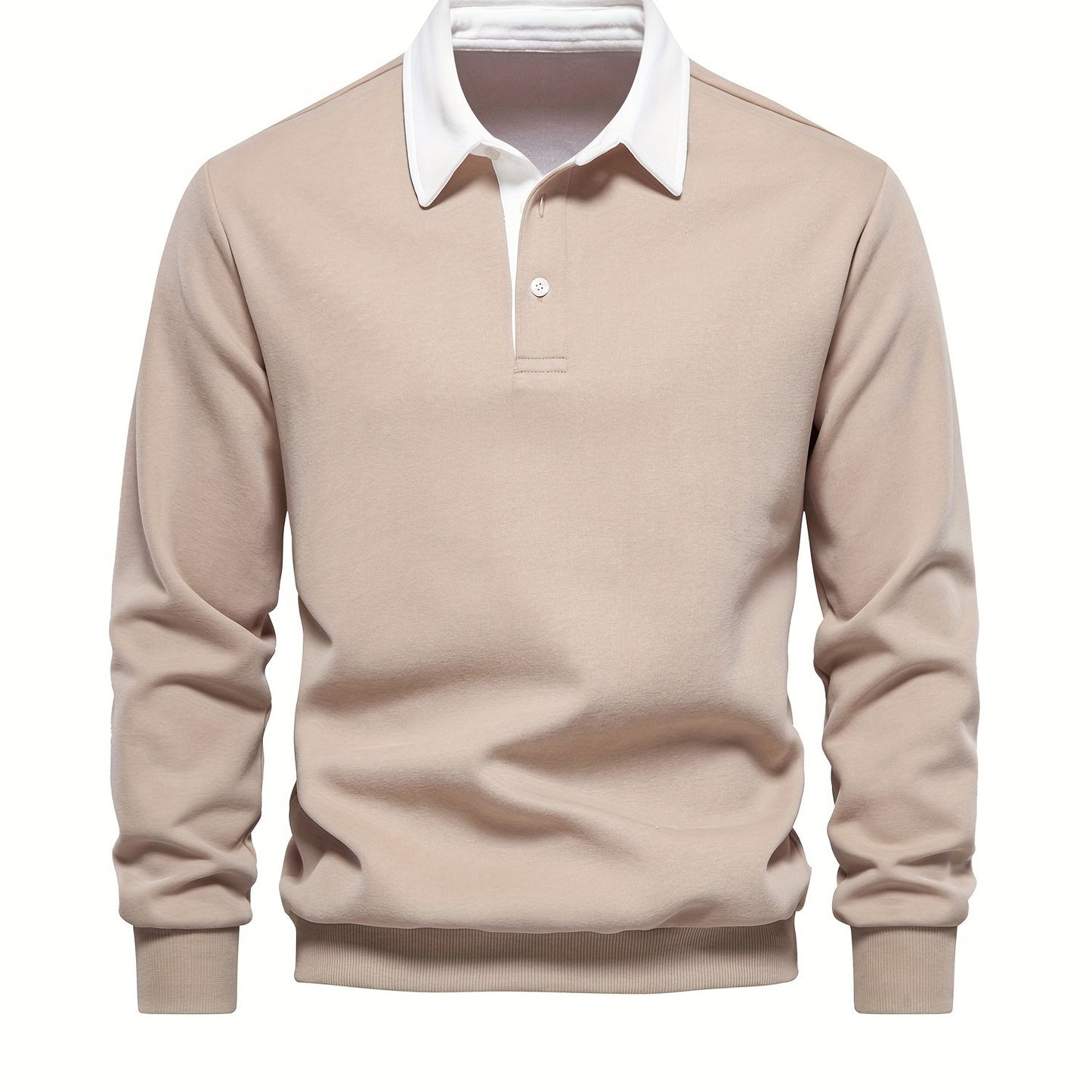 HookUpCo. Color Block Long Sleeve Pullover for Men