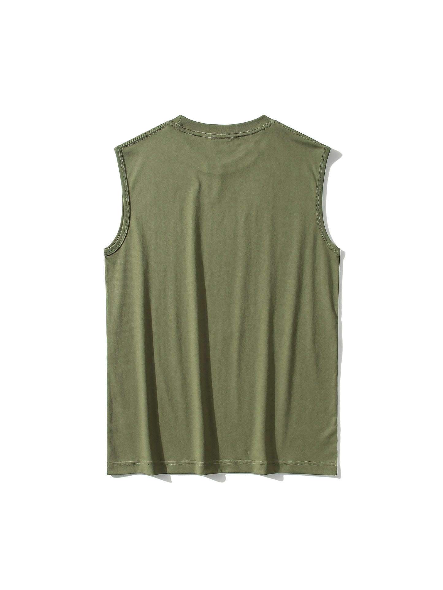Men's Cotton Crew Neck Tank Top for Summer Wear