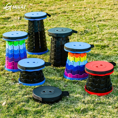 Ultralight Adjustable Folding Stool for Camping and Outdoors