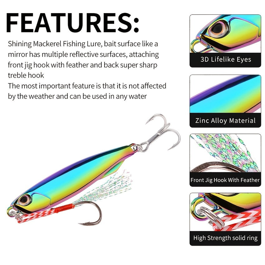 Colorful Electroplated Spoon Jigs for Freshwater Fishing