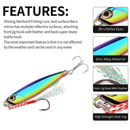 Colorful Electroplated Spoon Jigs for Freshwater Fishing