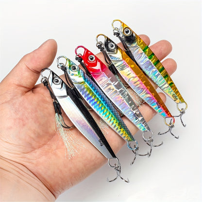 Mixed Color Fishing Jigs with 3D Eyes for Saltwater Fishing