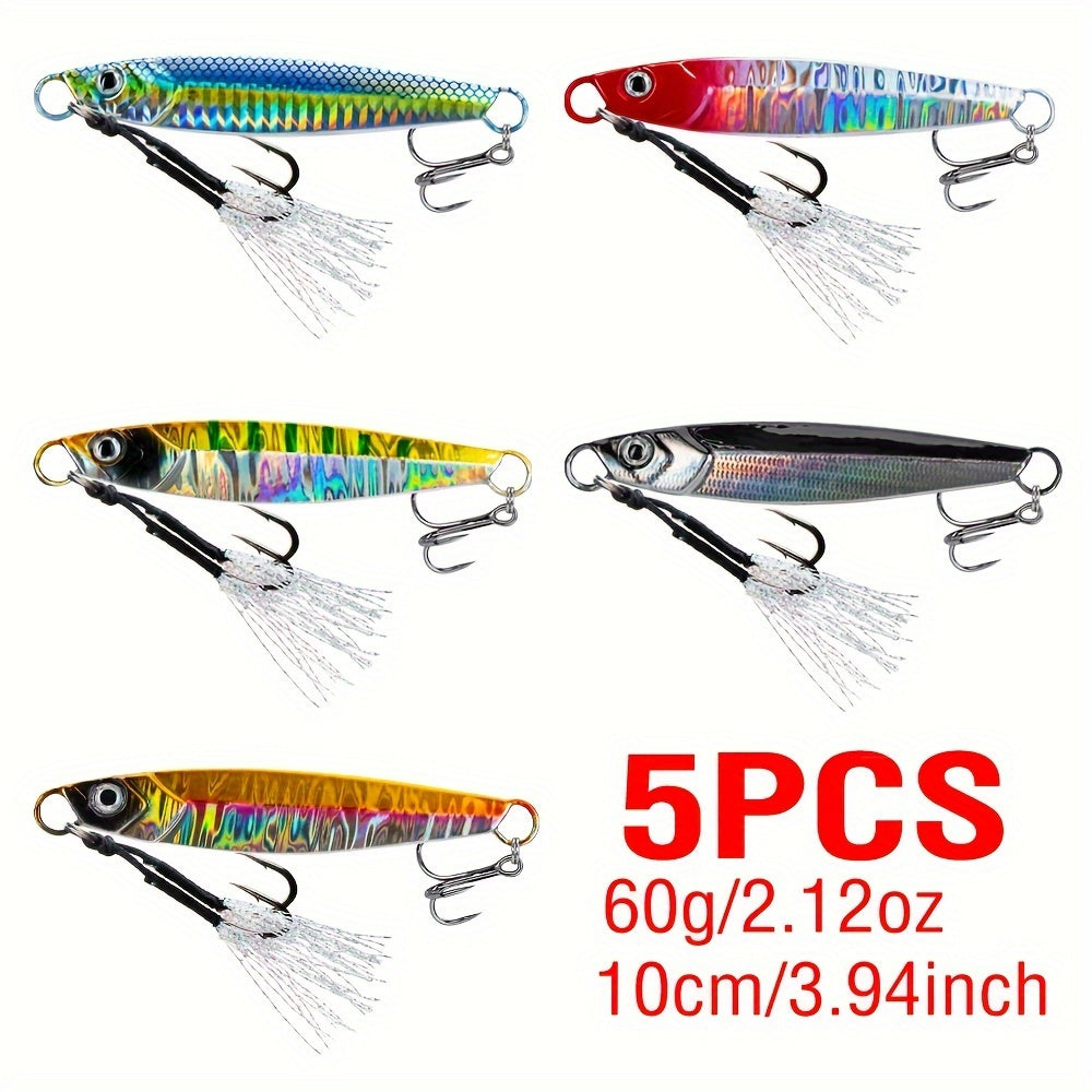 Mixed Color Fishing Jigs with 3D Eyes for Saltwater Fishing