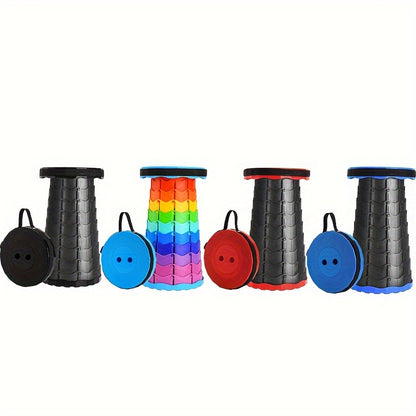 Ultralight Adjustable Folding Stool for Camping and Outdoors