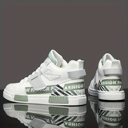 Fashion-Forward Skate Sneakers with Non-Slip Lace-Up Design