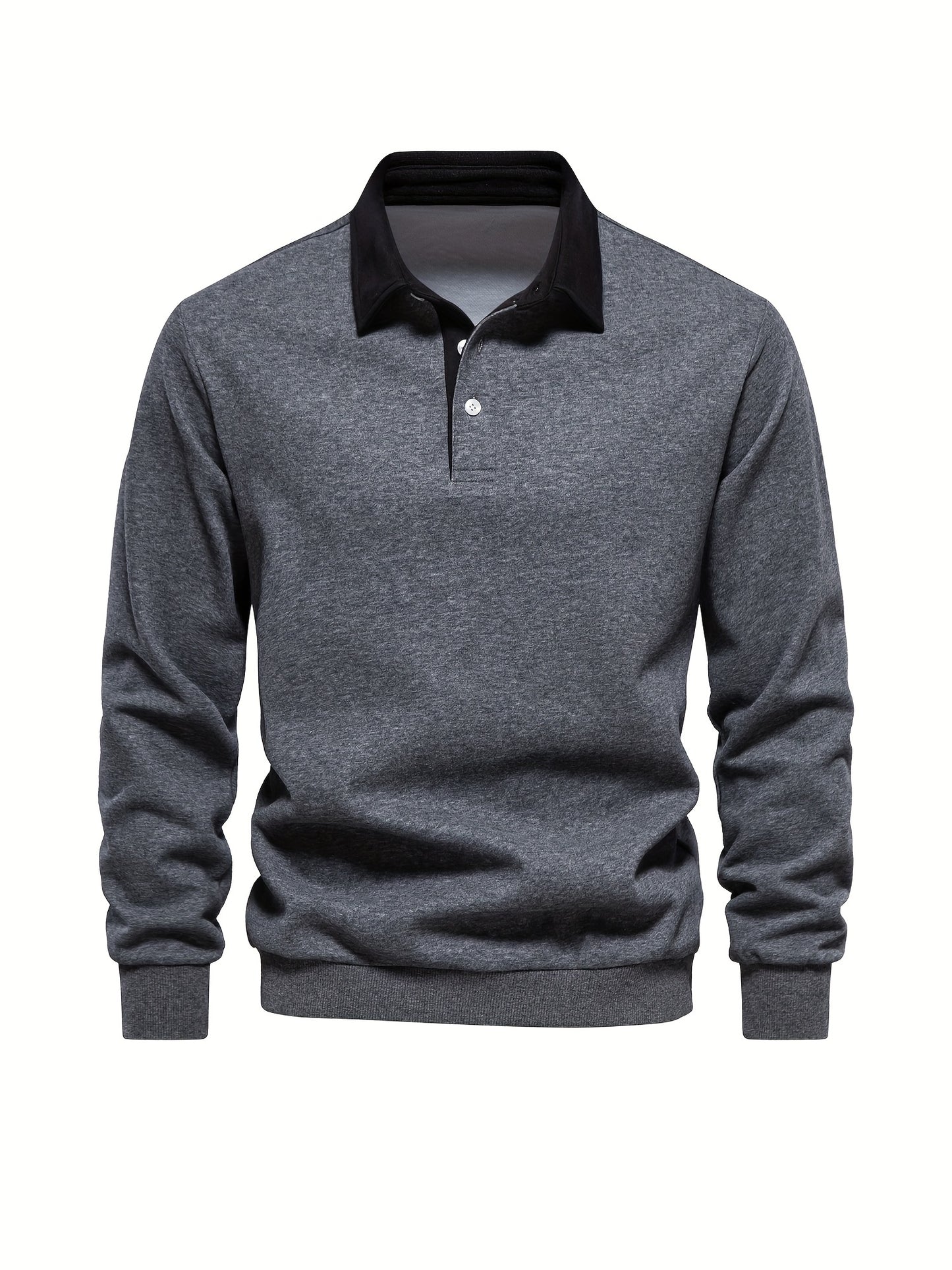 HookUpCo. Color Block Long Sleeve Pullover for Men