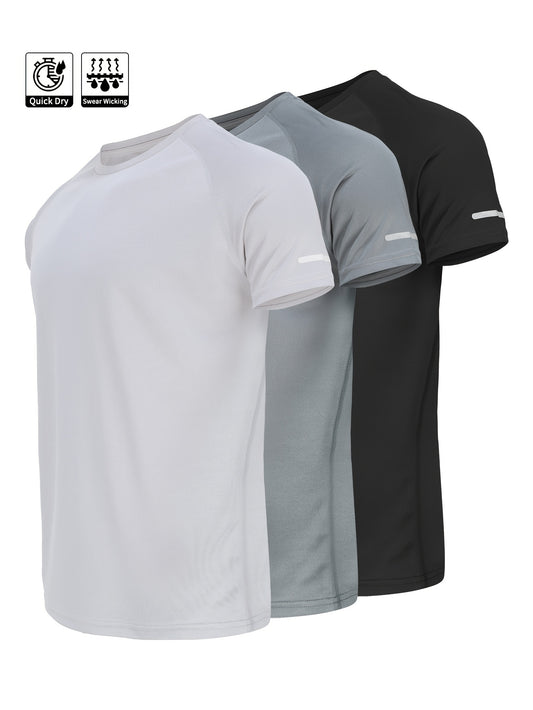 Breathable Men's Sports T-shirts for Running and Exercise