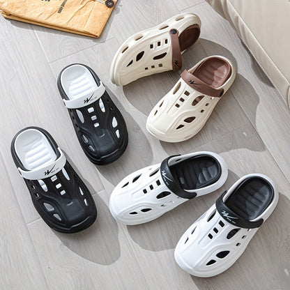 Fashion Forward Hollow Out Slippers for Trendsetting Men