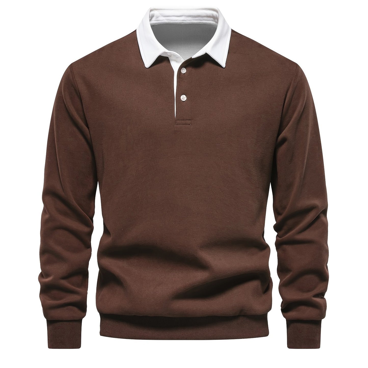 HookUpCo. Color Block Long Sleeve Pullover for Men