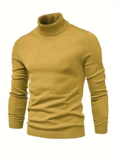 Men's Thermal Long Sleeve High Neck Tops for Ultimate Comfort