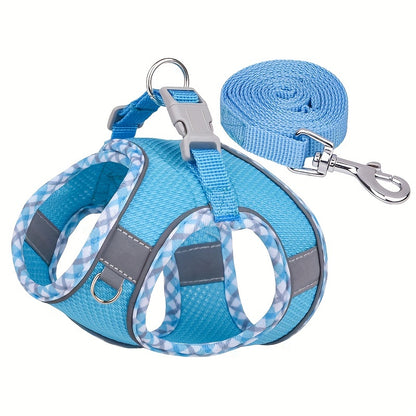360-Degree Reflective Safety Vest Dog Leash for Active Pets