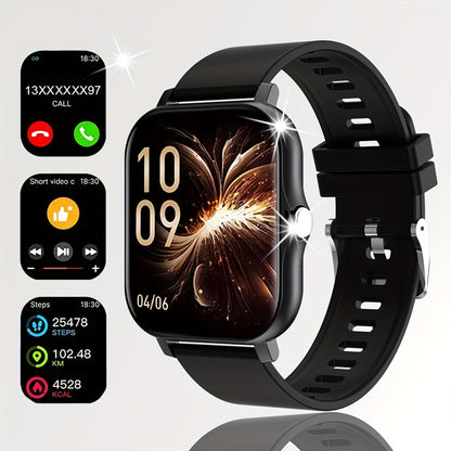 Full-Touch Screen Smartwatch with Silicone Strap for All