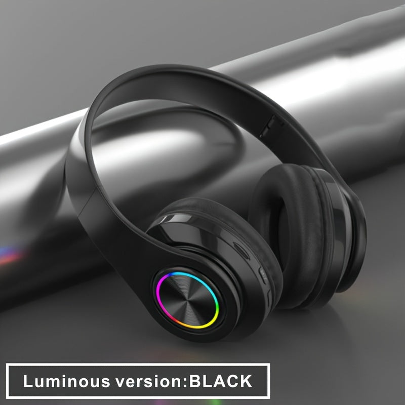 Lightweight Wireless Headphones with Deep Sound and Foldable Design