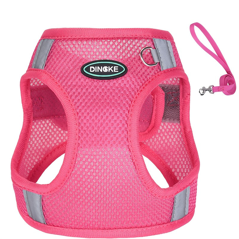 360-Degree Reflective Safety Vest Dog Leash for Active Pets
