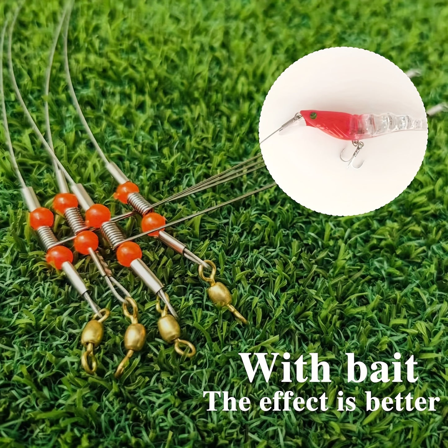 High-Strength Fishing Leaders with Spring Snap - 6/12pcs Set