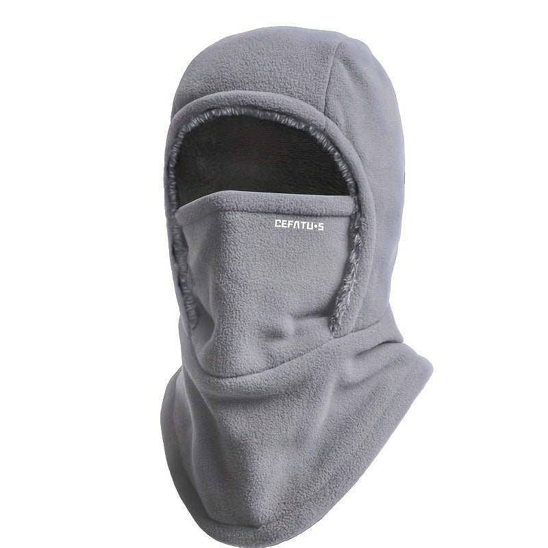 Winter Warm One-Piece Hooded Scarf with Face Mask Protection