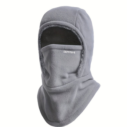 Winter Warm One-Piece Hooded Scarf with Face Mask Protection