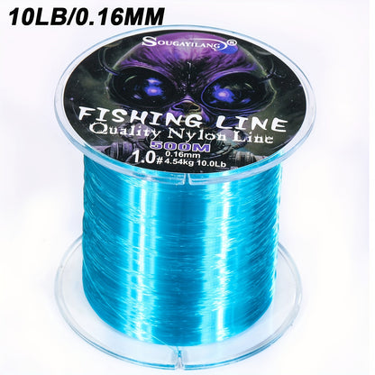 Ultra-Durable Nylon Fishing Line, Abrasion-Proof 547yds