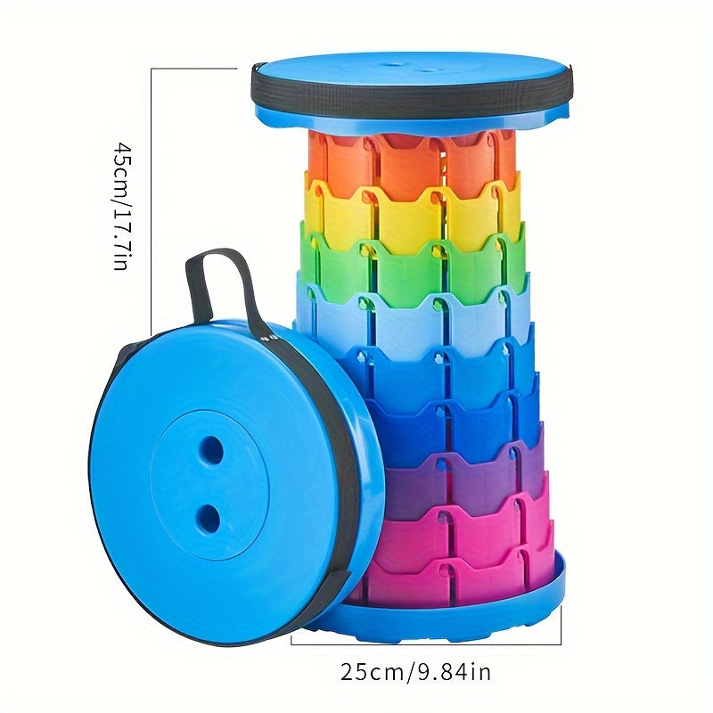 Ultralight Adjustable Folding Stool for Camping and Outdoors