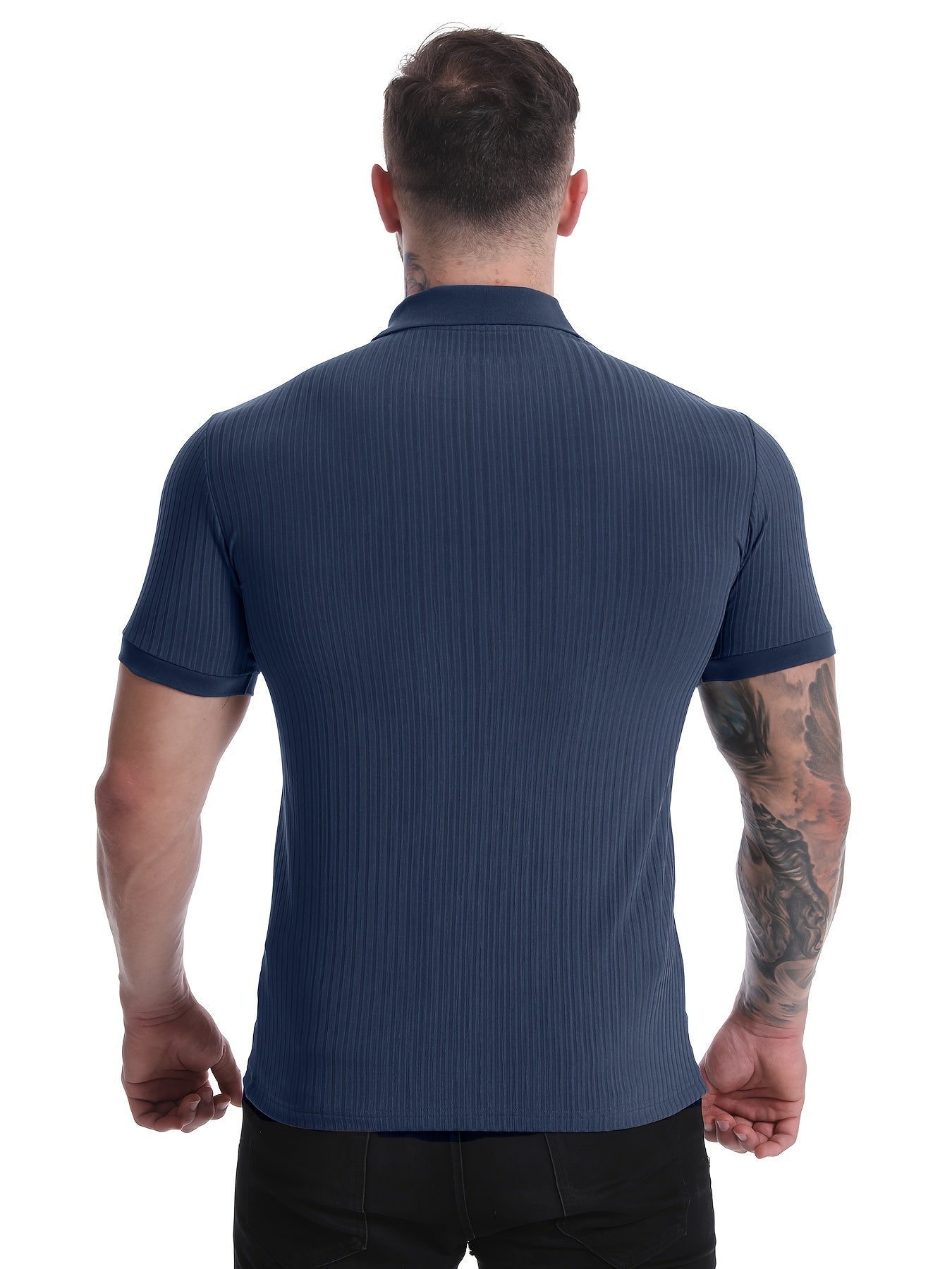 Men's Vintage High Stretch Button-Up Shirt for Summer Wear