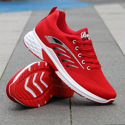 Breathable Low Top Striped Sneakers for Active Lifestyles