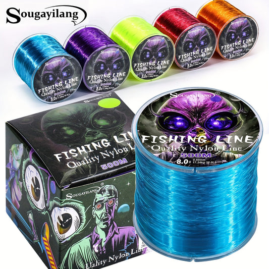 Ultra-Durable Nylon Fishing Line, Abrasion-Proof 547yds