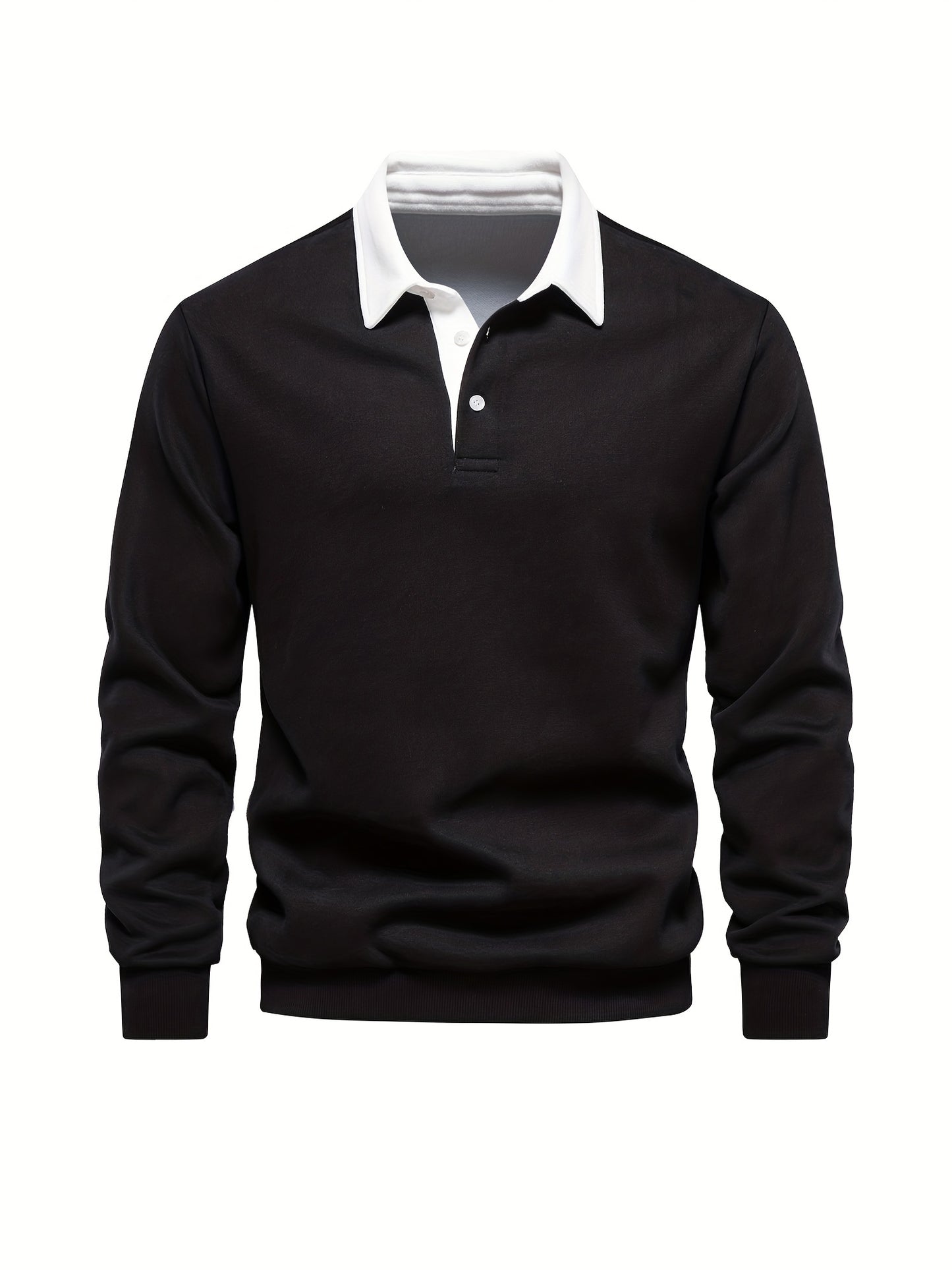 HookUpCo. Color Block Long Sleeve Pullover for Men