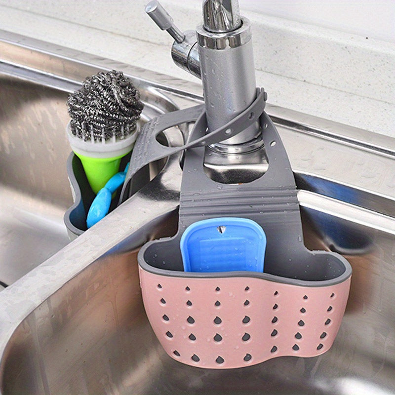 Adjustable Sink Sponge Rack for Easy Kitchen Organization