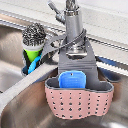 Adjustable Sink Sponge Rack for Easy Kitchen Organization