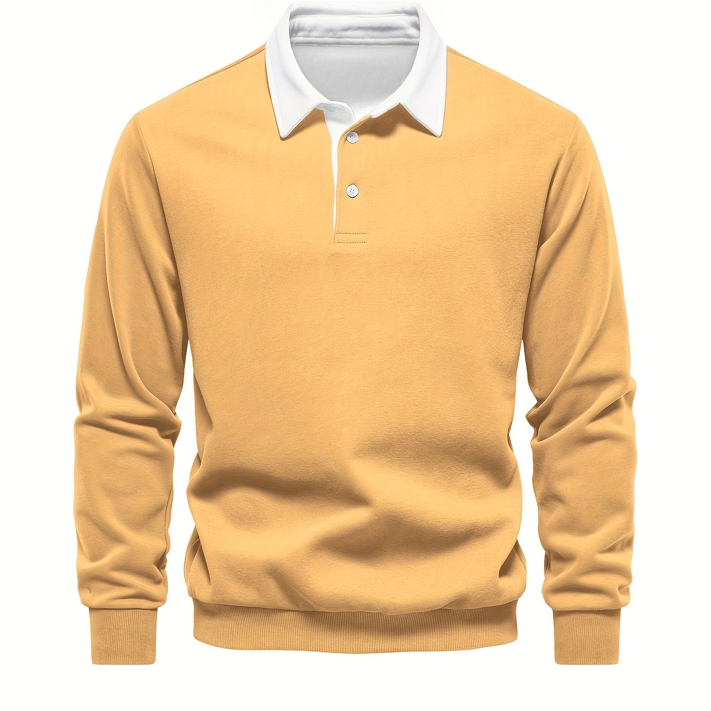 HookUpCo. Color Block Long Sleeve Pullover for Men