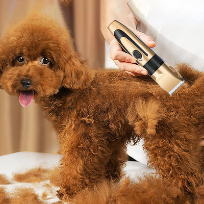 Cordless Rechargeable Pet Trimmer for Grooming Cats & Dogs
