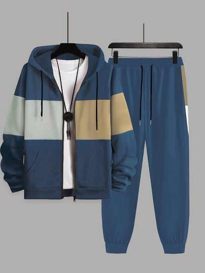 Men's Hooded Jogger Sweatsuit Set for Active Lifestyle